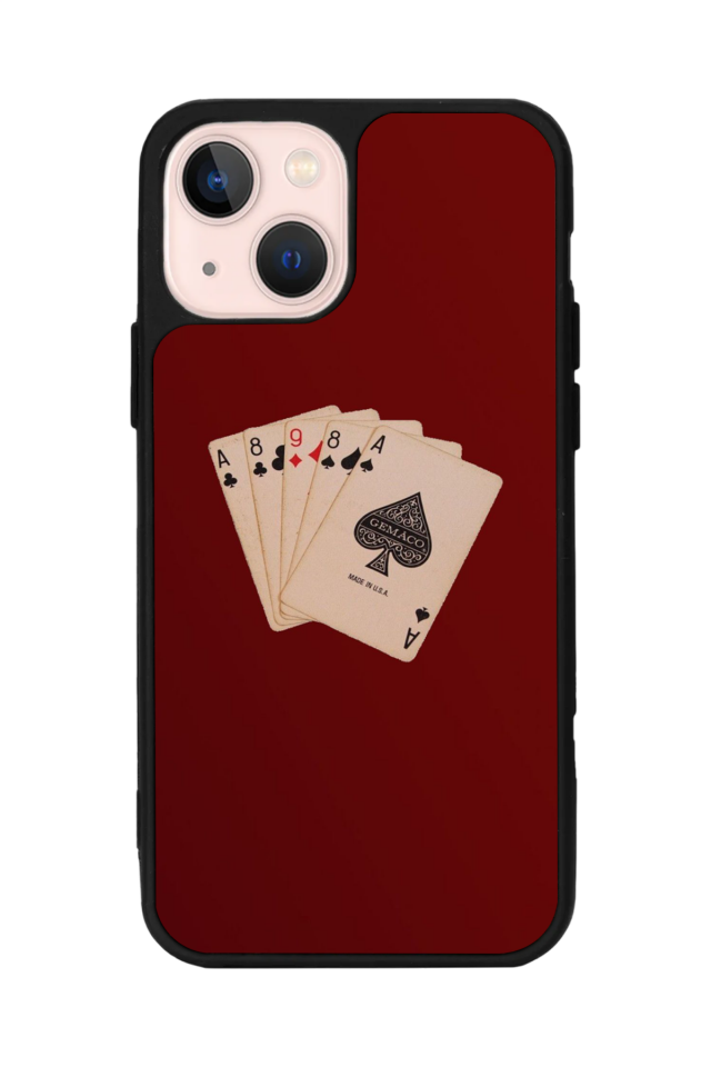iPhone 15 Uyumlu Kirmizi Tasarımlı Glossy Premium Kılıf