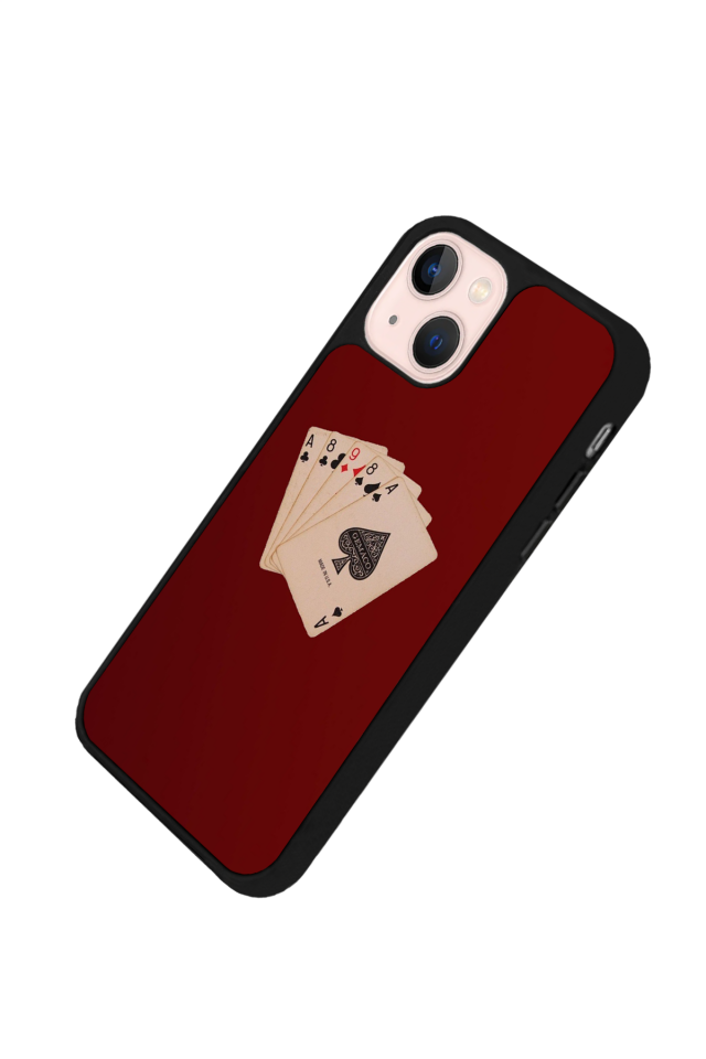 iPhone 15 Uyumlu Kirmizi Tasarımlı Glossy Premium Kılıf