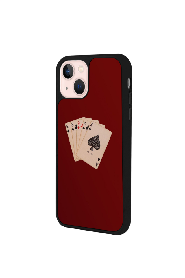 iPhone 15 Uyumlu Kirmizi Tasarımlı Glossy Premium Kılıf