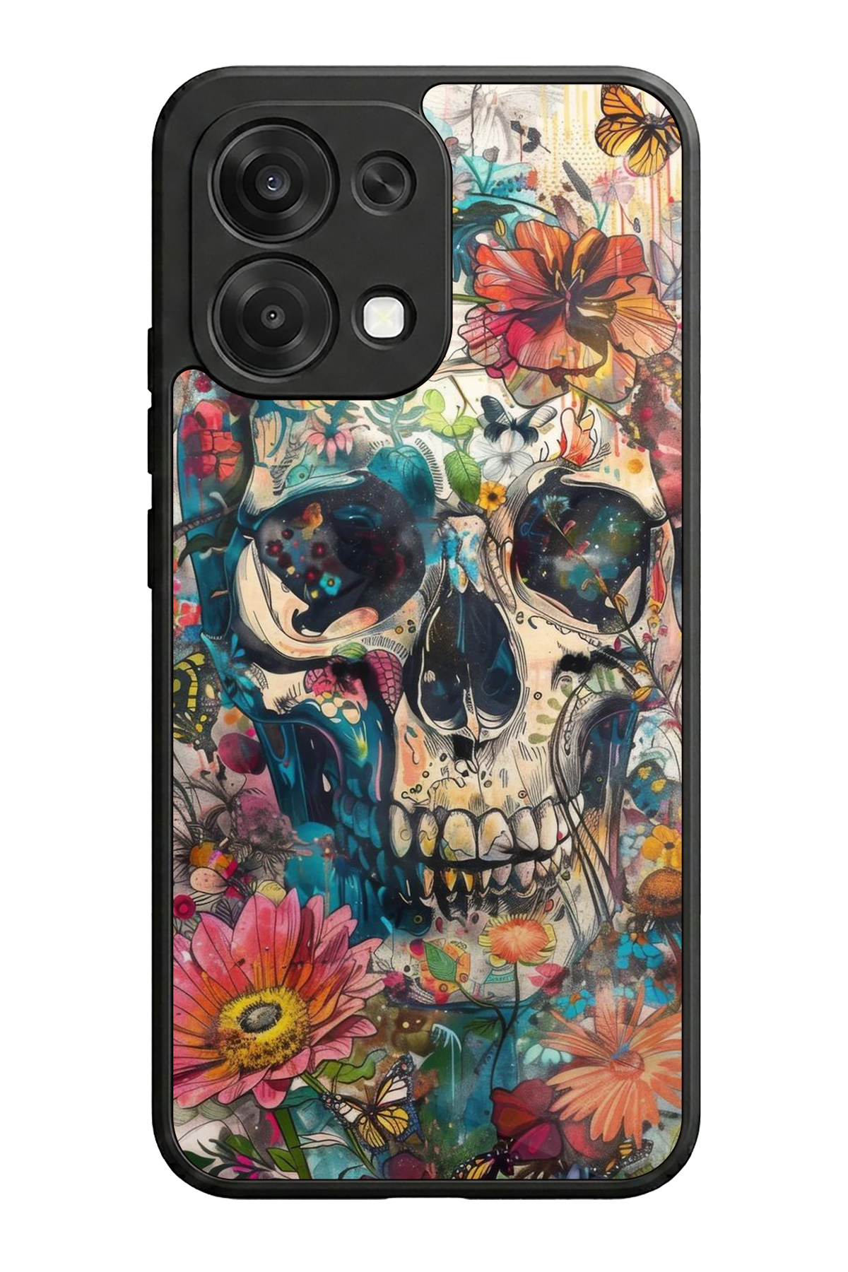 Oppo A6 Pro Uyumlu KuruKafa Tasarımlı Glossy Premium Kılıf