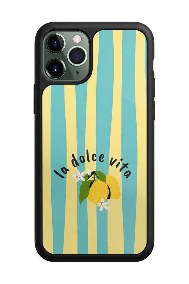 iPhone 11 Pro Max Uyumlu Limon Tasarımlı Glossy Premium Kılıf