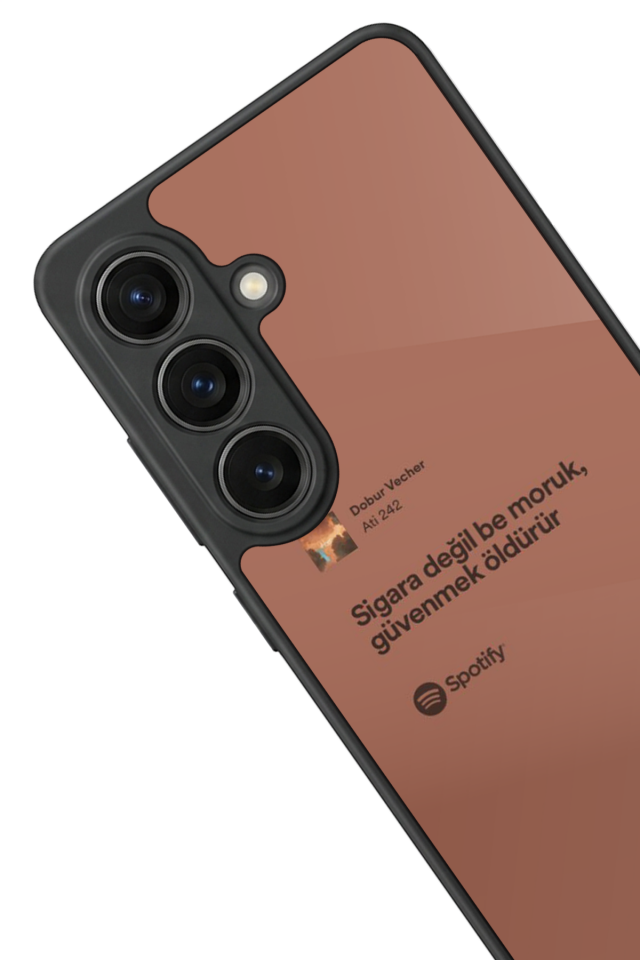 Samsung Galaxy S26 Uyumlu Sarki Sozleri Tasarımlı Glossy Premium Kılıf