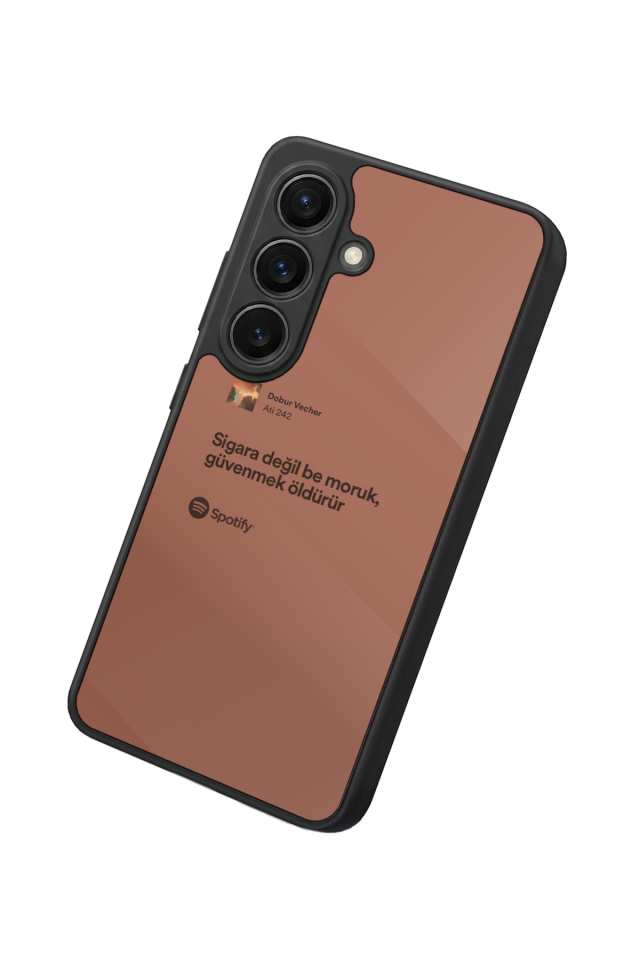 Samsung Galaxy S26 Uyumlu Sarki Sozleri Tasarımlı Glossy Premium Kılıf