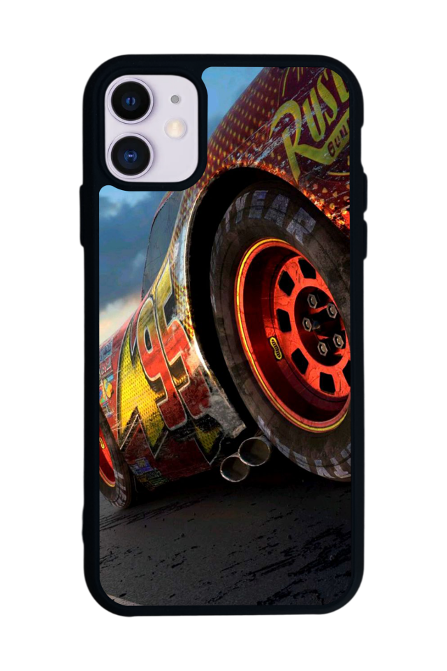 iPhone 11 Uyumlu Şimsek McQueen Tasarımlı Glossy Premium Kılıf