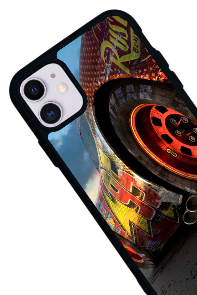 iPhone 11 Uyumlu Şimsek McQueen Tasarımlı Glossy Premium Kılıf