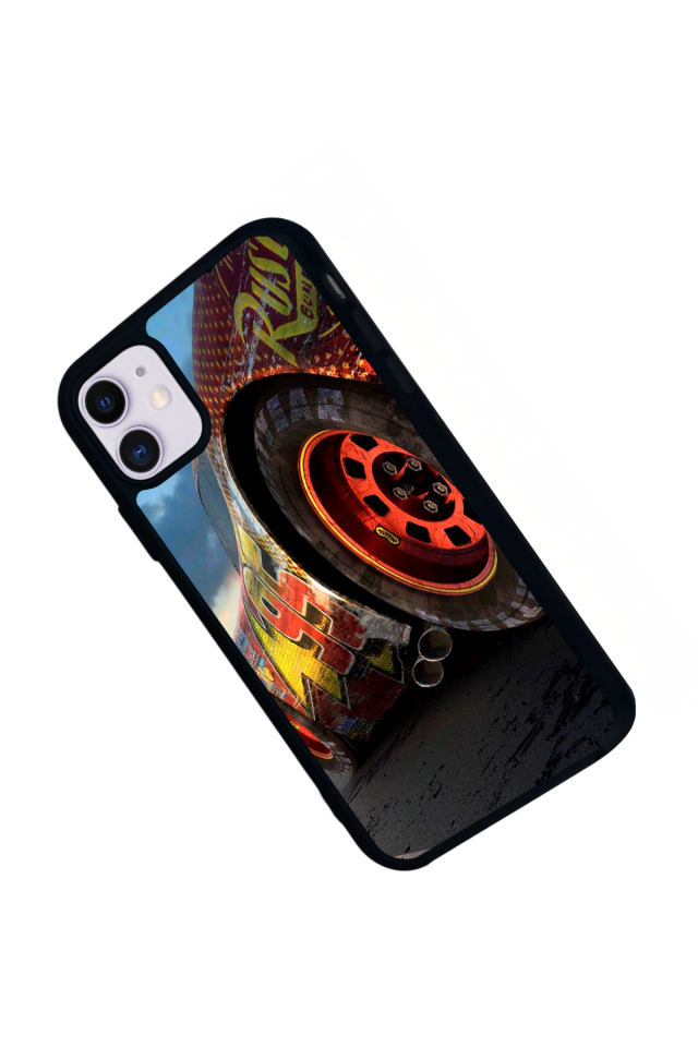 iPhone 11 Uyumlu Şimsek McQueen Tasarımlı Glossy Premium Kılıf