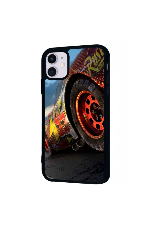 iPhone 11 Uyumlu Şimsek McQueen Tasarımlı Glossy Premium Kılıf