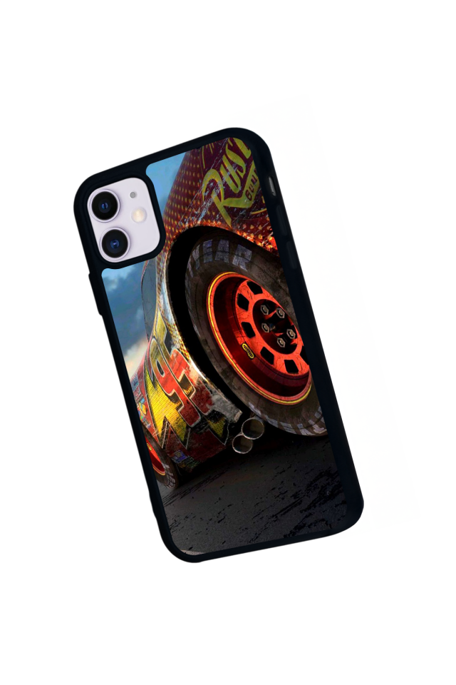 iPhone 11 Uyumlu Şimsek McQueen Tasarımlı Glossy Premium Kılıf