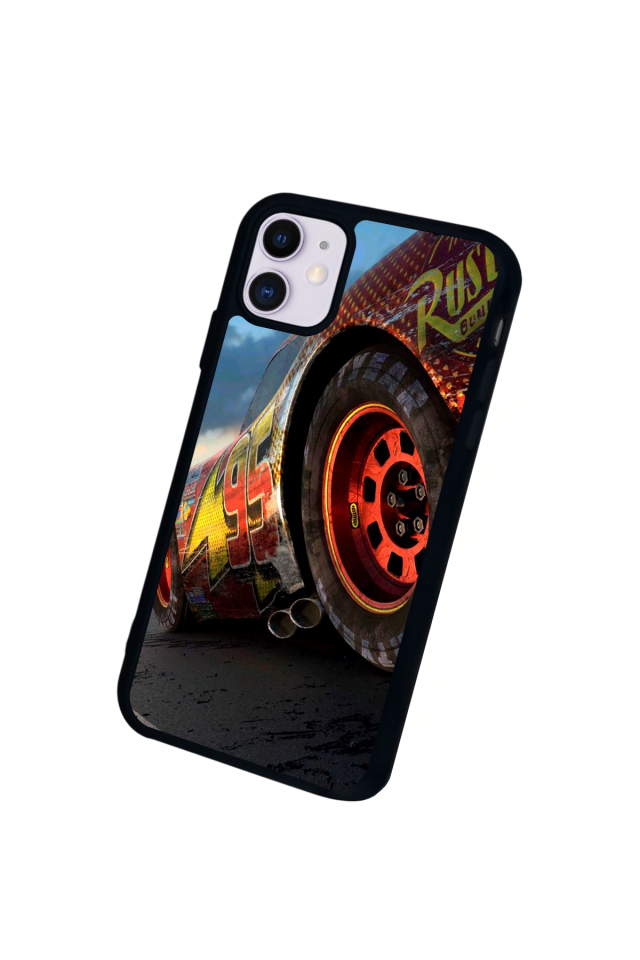 iPhone 11 Uyumlu Şimsek McQueen Tasarımlı Glossy Premium Kılıf