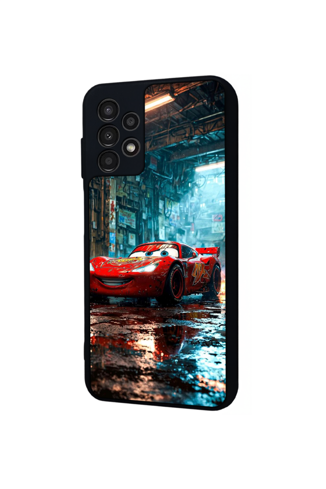 Samsung Galaxy A13 Uyumlu Şimsek McQueen Tasarımlı Glossy Premium Kılıf