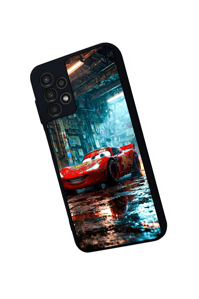 Samsung Galaxy A13 Uyumlu Şimsek McQueen Tasarımlı Glossy Premium Kılıf