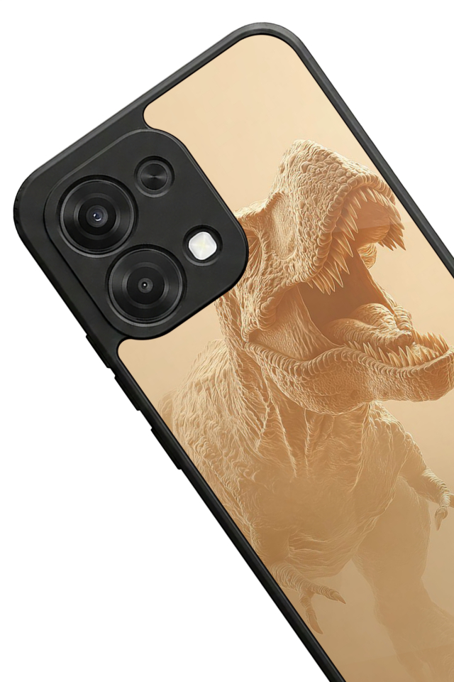 Oppo A6 Pro Uyumlu Dinazor Tasarımlı Glossy Premium Kılıf
