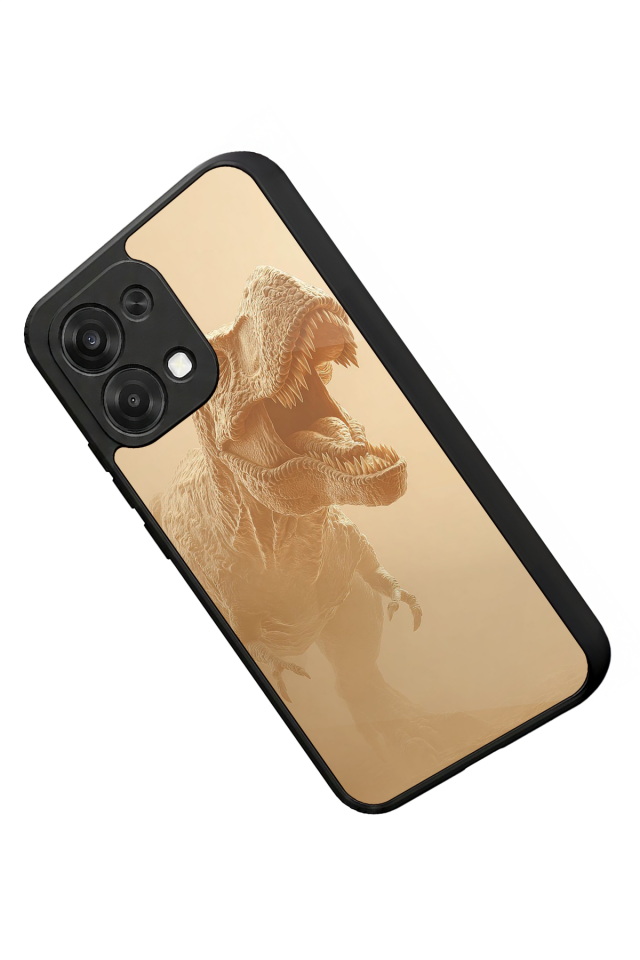 Oppo A6 Pro Uyumlu Dinazor Tasarımlı Glossy Premium Kılıf