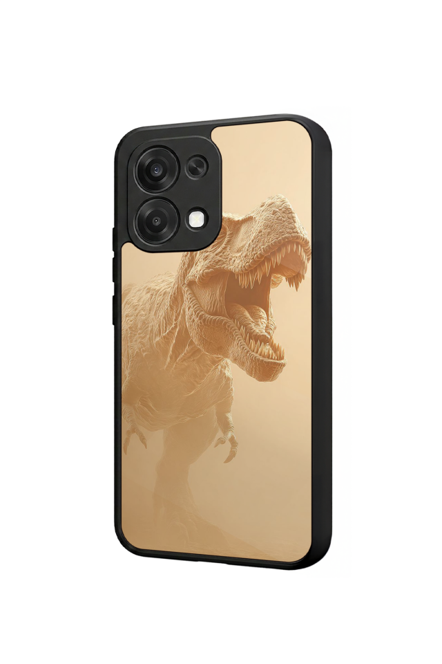 Oppo A6 Pro Uyumlu Dinazor Tasarımlı Glossy Premium Kılıf