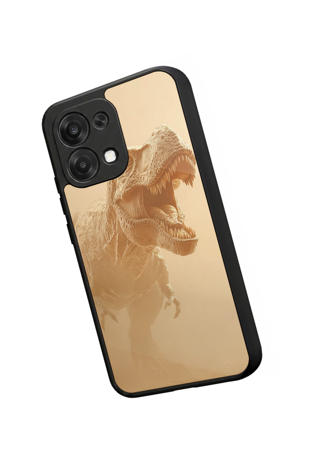 Oppo A6 Pro Uyumlu Dinazor Tasarımlı Glossy Premium Kılıf