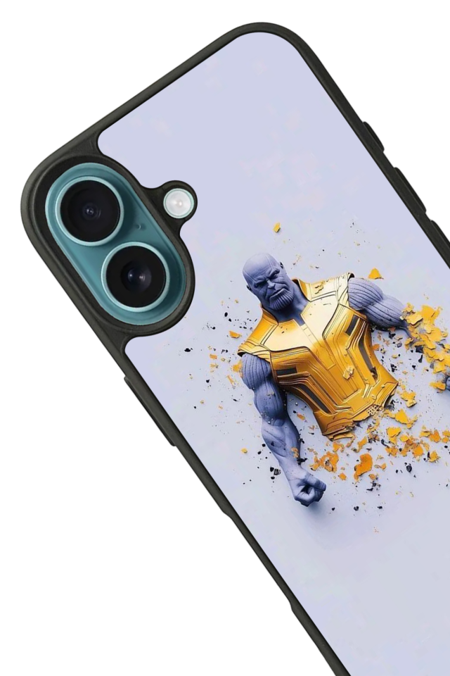 iPhone 16 Uyumlu Thanos Tasarımlı Glossy Premium Kılıf