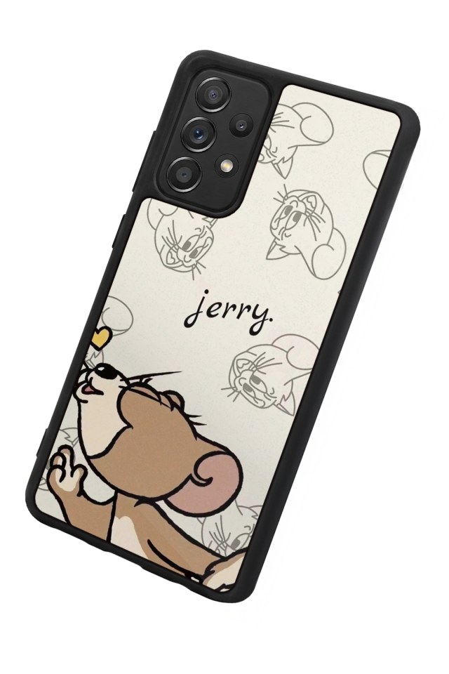 Samsung Galaxy A72 Uyumlu Tom And Jerry Tasarımlı Glossy Premium Kılıf