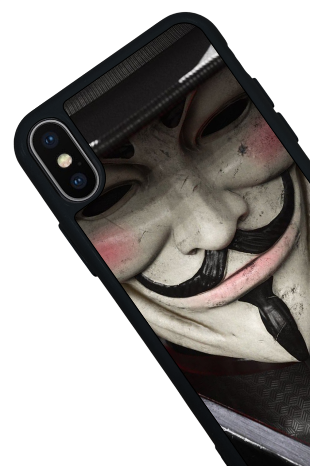 iPhone X/ XS Uyumlu Vendetta Tasarımlı Glossy Premium Kılıf