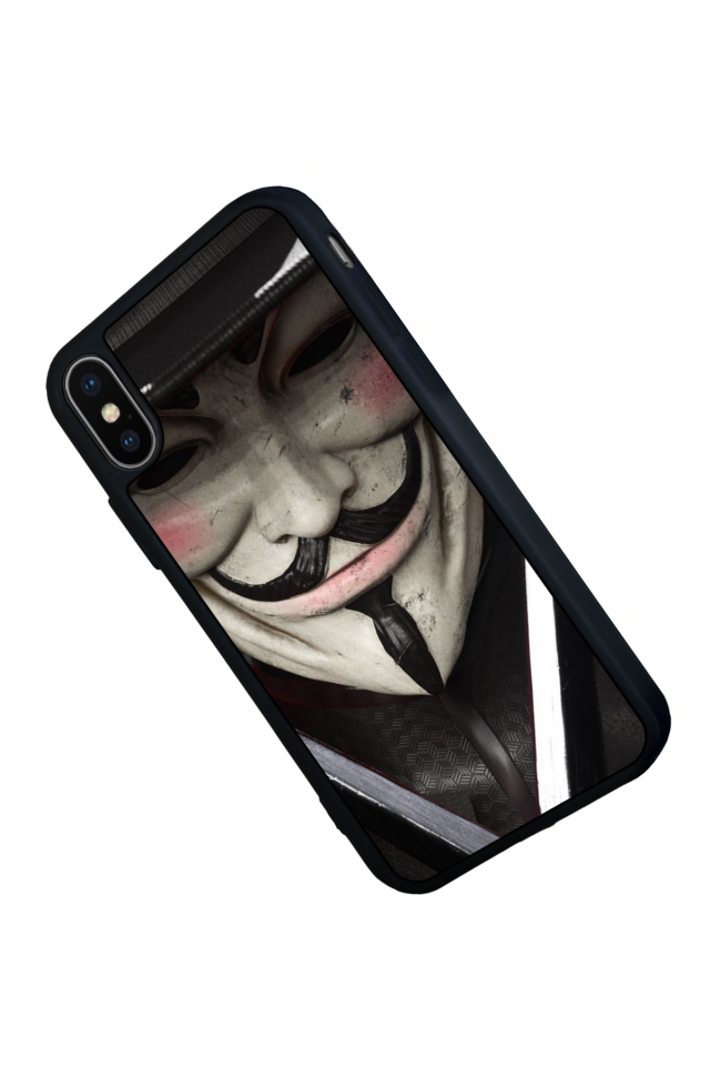 iPhone X/ XS Uyumlu Vendetta Tasarımlı Glossy Premium Kılıf