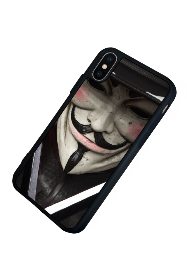 iPhone X/ XS Uyumlu Vendetta Tasarımlı Glossy Premium Kılıf