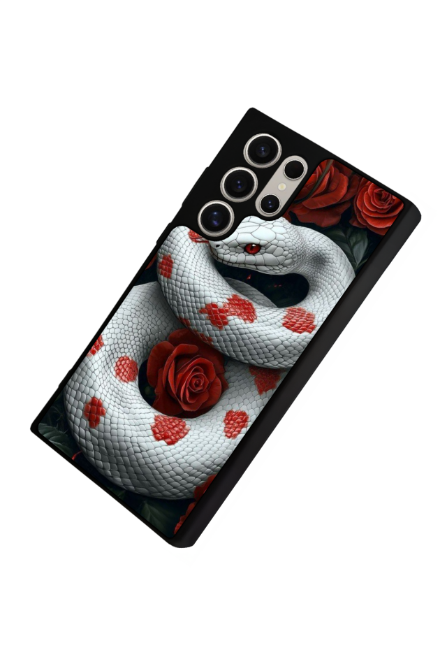 Samsung Galaxy S23 Ultra Uyumlu Yılan Tasarımlı Glossy Premium Kılıf