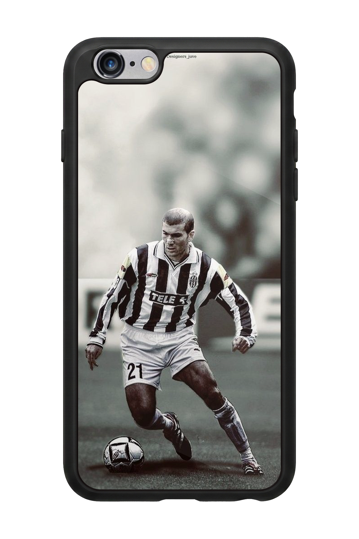 iPhone 6s Plus Uyumlu Zidane Tasarımlı Glossy Premium Kılıf