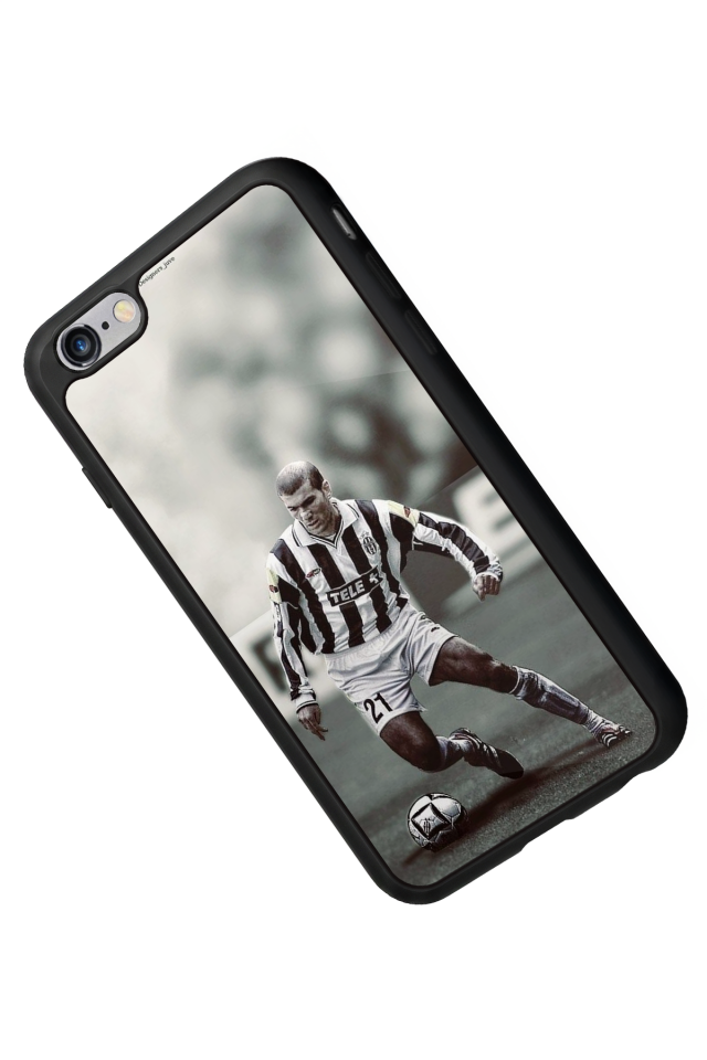 iPhone 6s Plus Uyumlu Zidane Tasarımlı Glossy Premium Kılıf