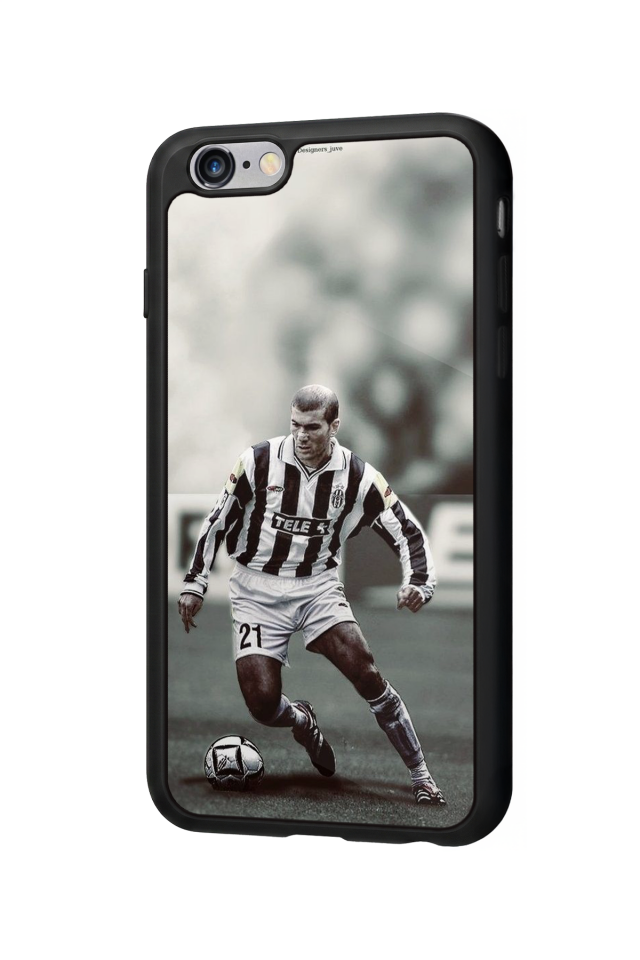 iPhone 6s Plus Uyumlu Zidane Tasarımlı Glossy Premium Kılıf