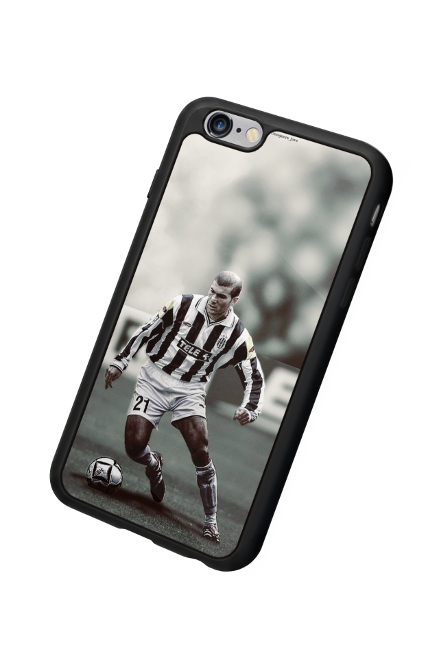 iPhone 6s Plus Uyumlu Zidane Tasarımlı Glossy Premium Kılıf
