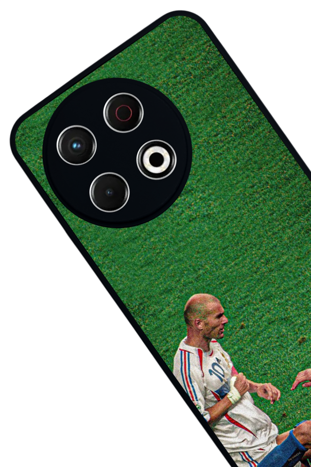 Tecno Spark 30 Pro Uyumlu Zidane Tasarımlı Glossy Premium Kılıf
