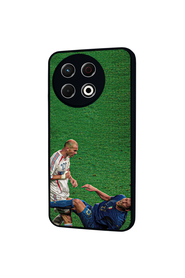 Tecno Spark 30 Pro Uyumlu Zidane Tasarımlı Glossy Premium Kılıf