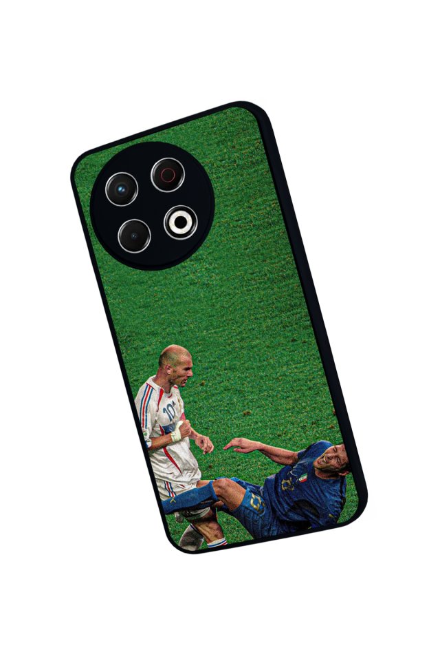 Tecno Spark 30 Pro Uyumlu Zidane Tasarımlı Glossy Premium Kılıf