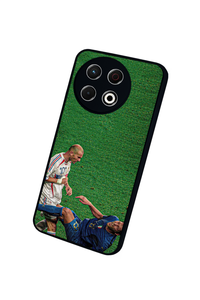 Tecno Spark 30 Pro Uyumlu Zidane Tasarımlı Glossy Premium Kılıf