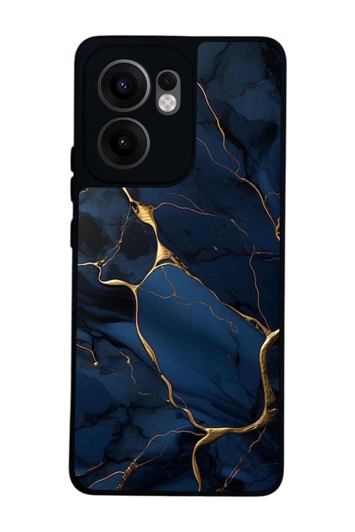 Oppo Reno 13F Uyumlu Mermer Marble Tasarımlı Glossy Premium Kılıf