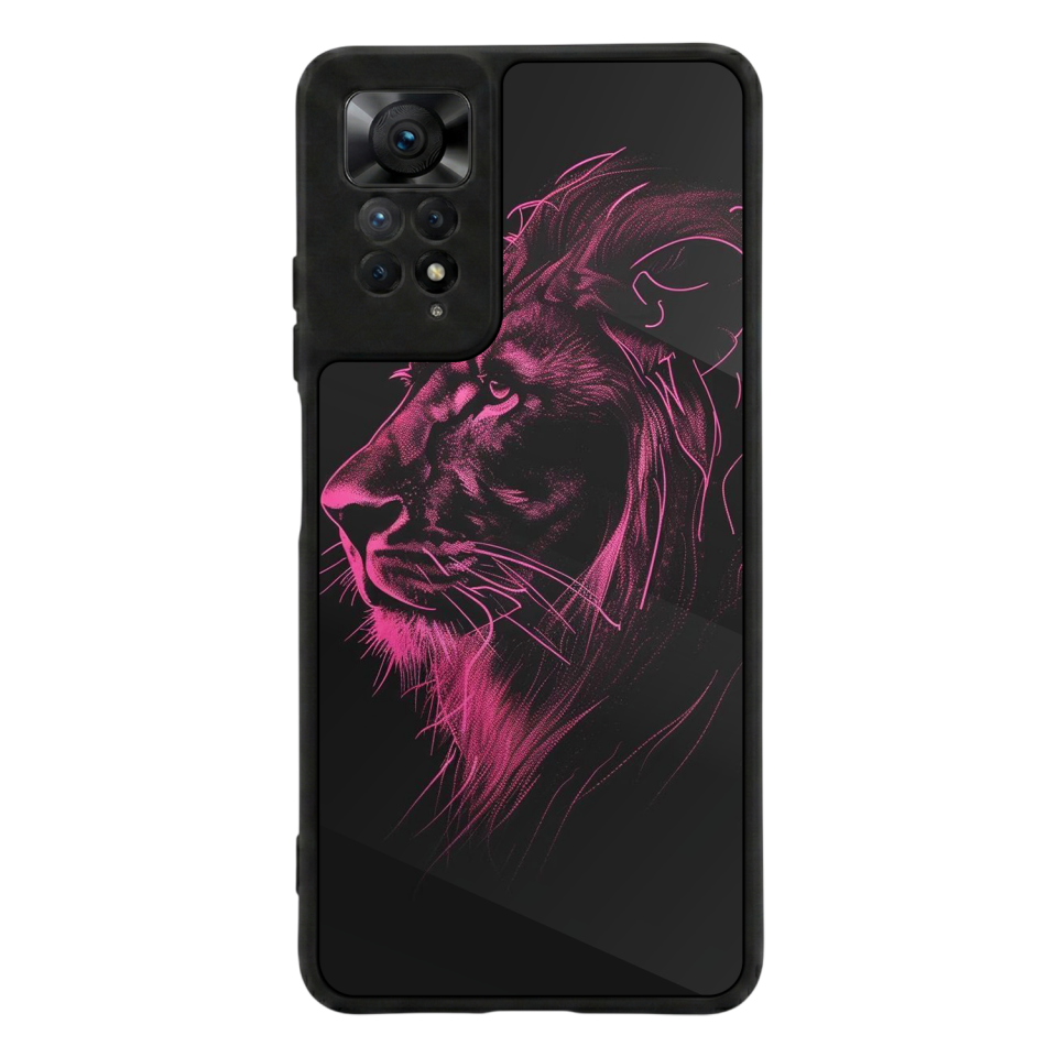 Xiaomi Redmi Note 11 Pro Uyumlu Aslan Tasarımlı Glossy Premium Kılıf