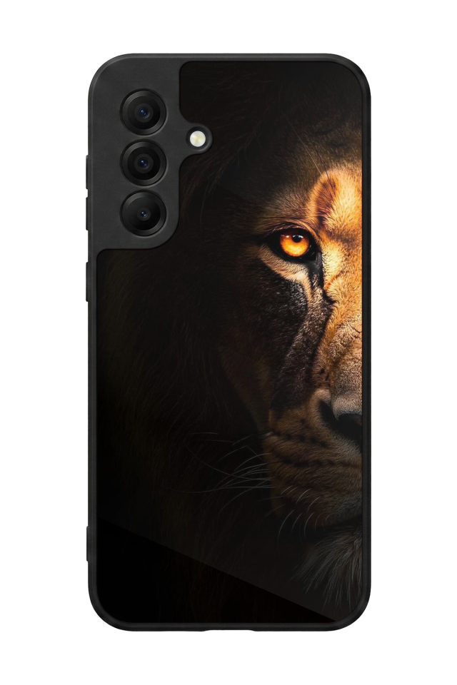 Samsung Galaxy A17 Uyumlu Aslan Tasarımlı Glossy Premium Kılıf