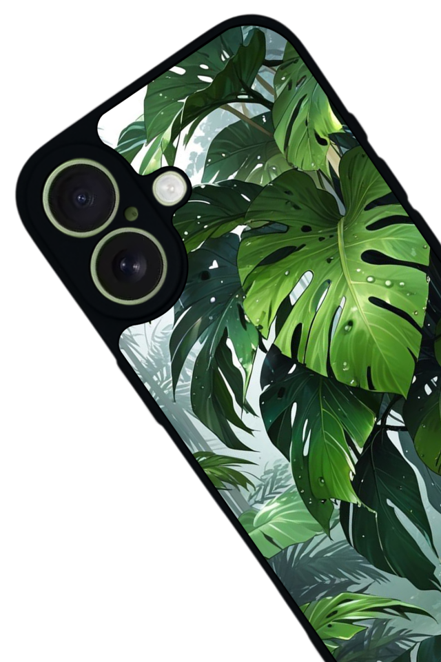 iPhone 17 Uyumlu Botanik Tasarımlı Glossy Premium Kılıf