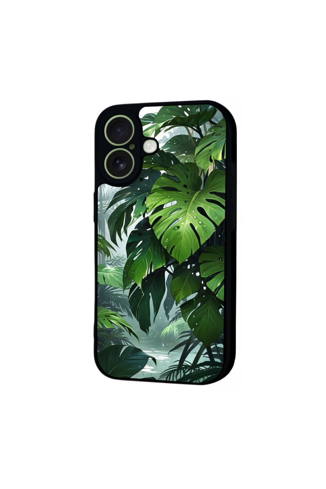 iPhone 17 Uyumlu Botanik Tasarımlı Glossy Premium Kılıf