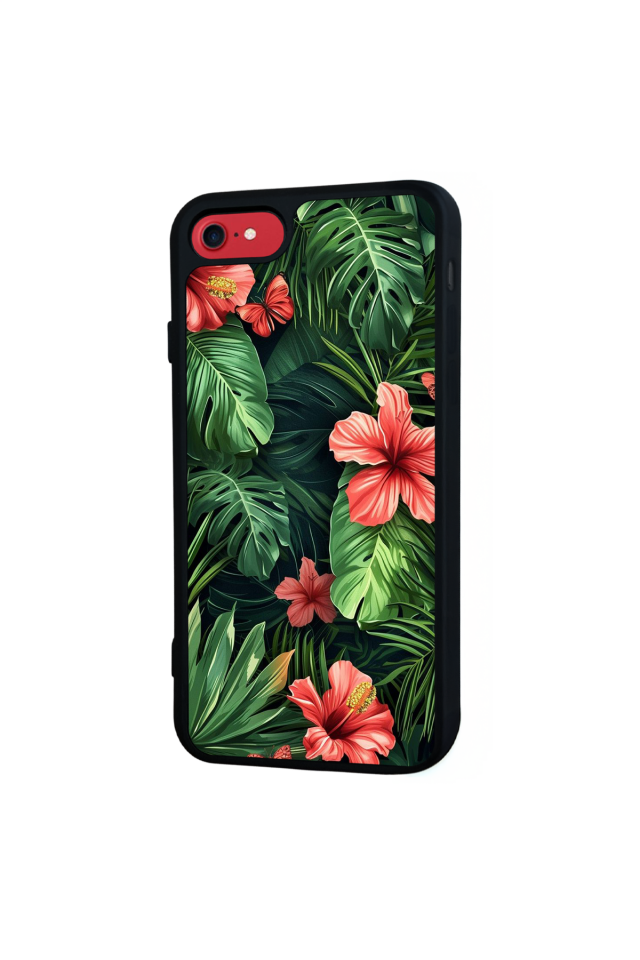 iPhone 7 Uyumlu Botanik Tasarımlı Glossy Premium Kılıf
