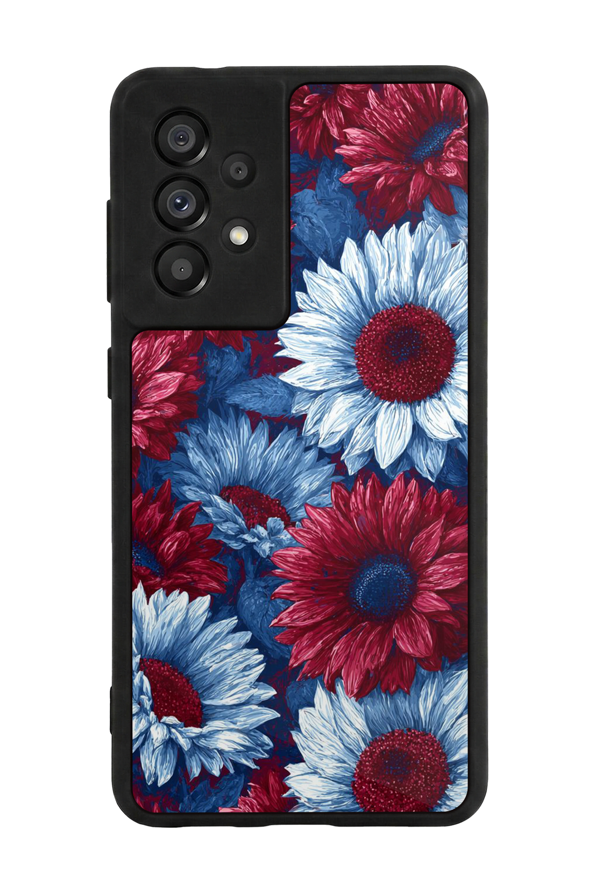 Samsung Galaxy A73 Uyumlu Cicek Tasarımlı Glossy Premium Kılıf