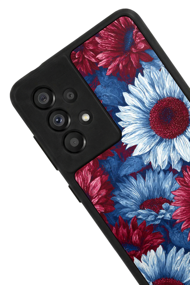 Samsung Galaxy A73 Uyumlu Cicek Tasarımlı Glossy Premium Kılıf