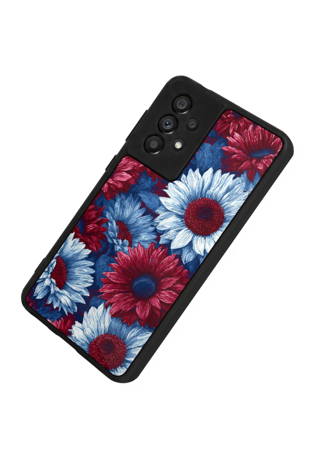 Samsung Galaxy A73 Uyumlu Cicek Tasarımlı Glossy Premium Kılıf