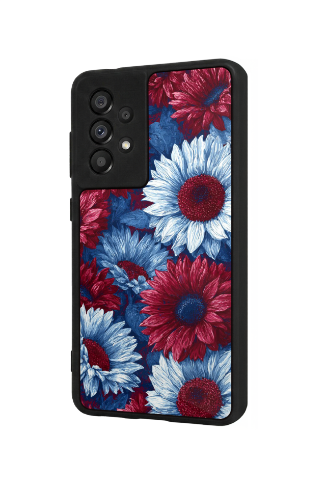 Samsung Galaxy A73 Uyumlu Cicek Tasarımlı Glossy Premium Kılıf