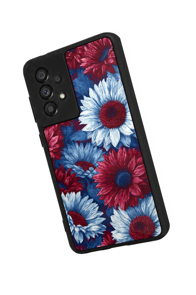 Samsung Galaxy A73 Uyumlu Cicek Tasarımlı Glossy Premium Kılıf