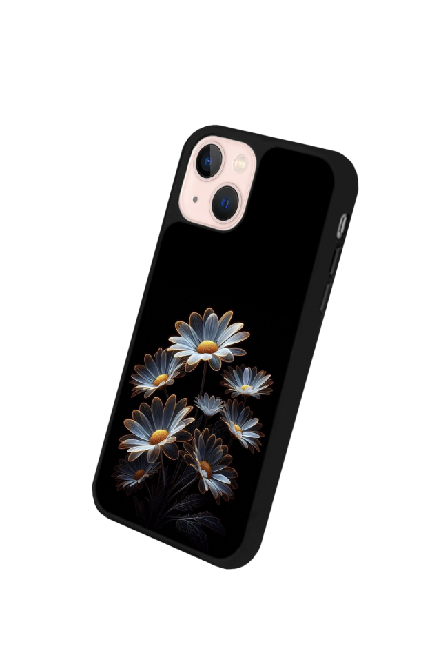 iPhone 14 Plus Uyumlu Cicek Tasarımlı Glossy Premium Kılıf
