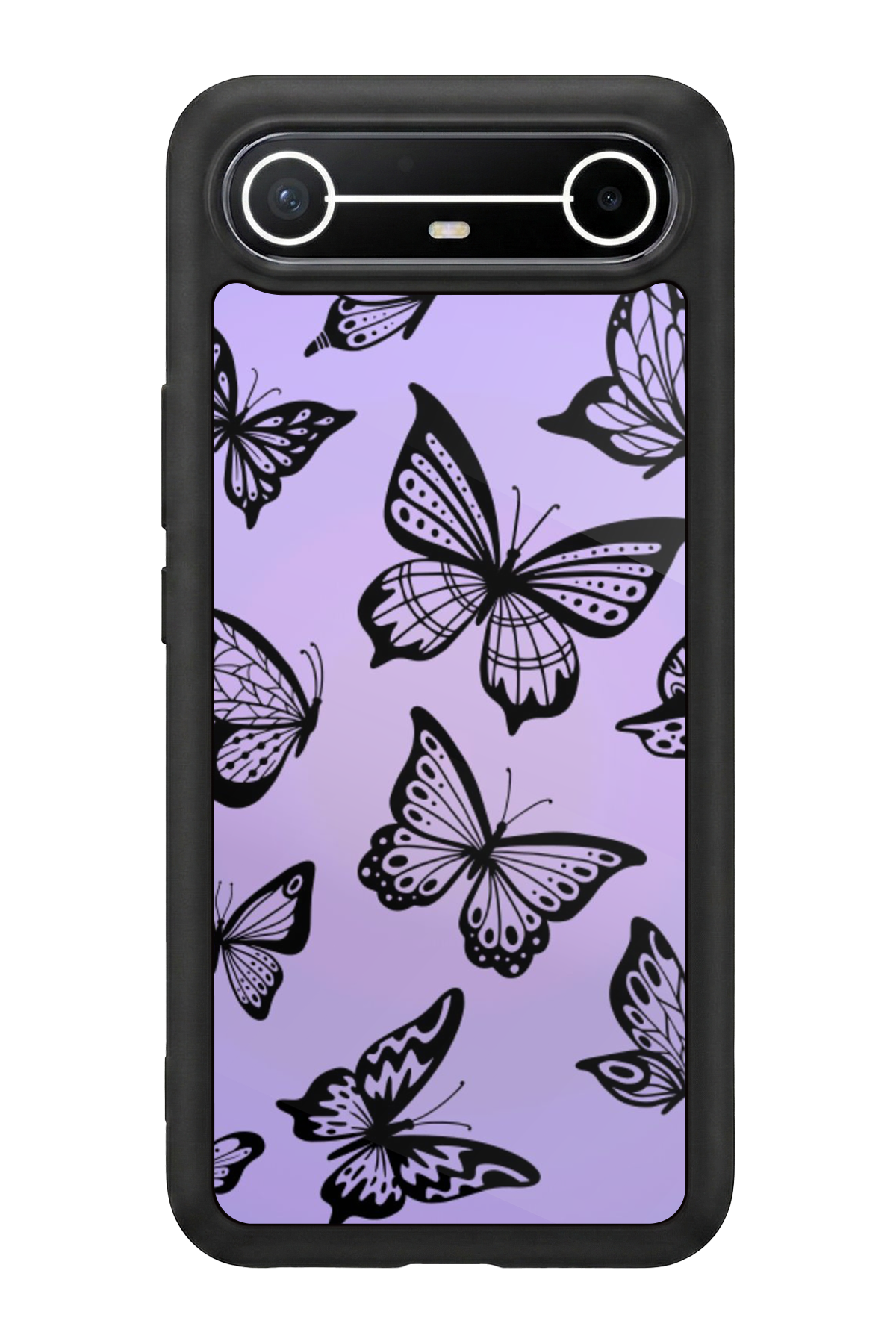 Tecno Spark Slim 5G Uyumlu Kelebek Tasarımlı Glossy Premium Kılıf