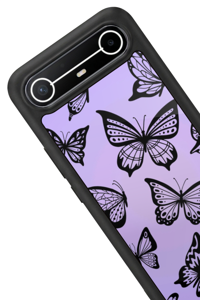 Tecno Spark Slim 5G Uyumlu Kelebek Tasarımlı Glossy Premium Kılıf