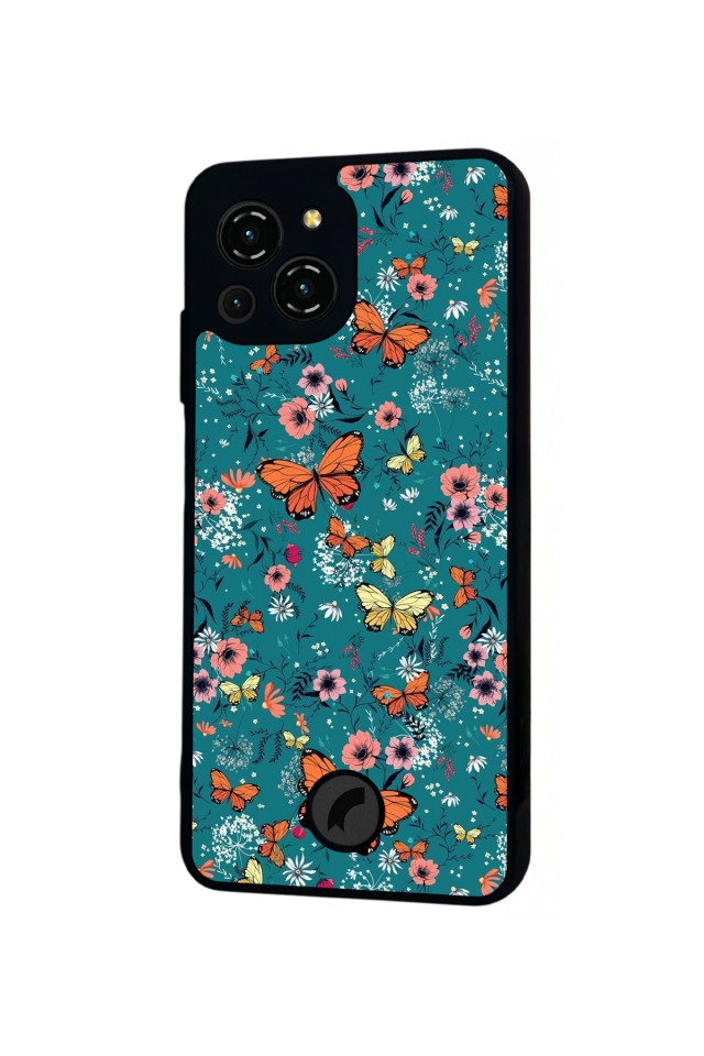 Reeder S23 Pro Max Uyumlu Kelebek Tasarımlı Glossy Premium Kılıf