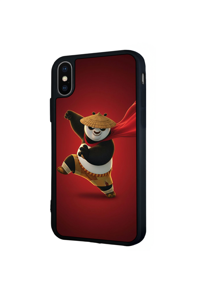 iPhone XS Max Uyumlu Kung Fu Panda Tasarımlı Glossy Premium Kılıf