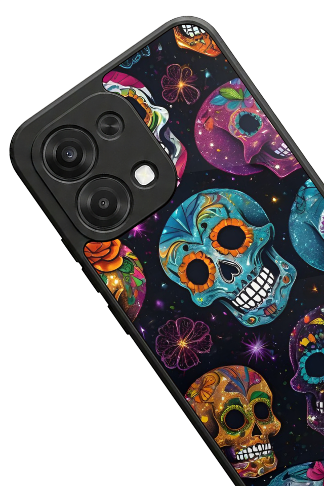 Oppo A6 Pro Uyumlu KuruKafa Tasarımlı Glossy Premium Kılıf